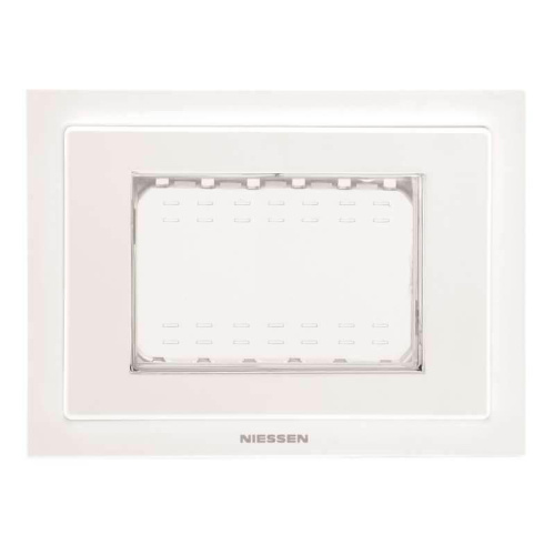 Рамка монтажная ITA 3-модульная ABB Zenit IP55 белый 2CLA337300N1101 Рамка монтажная ITA 3-модульная ABB Zenit IP55 белый 2CLA337300N1101