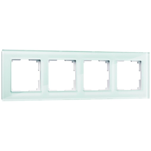 Рамка Werkel Favorit на 4 поста натуральное стекло WL01-Frame-04 4690389060199 Рамка Werkel Favorit на 4 поста натуральное стекло WL01-Frame-04 4690389060199
