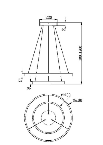 Подвесной светильник Maytoni MOD058PL-L55W3K Подвесной светильник Maytoni MOD058PL-L55W3K