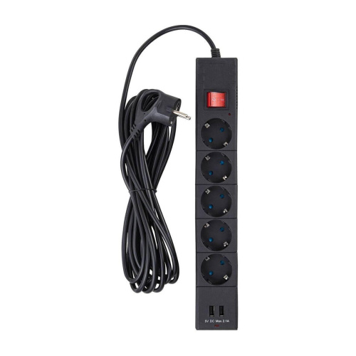 Сетевой фильтр Duwi 2хUSB 5гн 5м с/з 32589 5 Сетевой фильтр Duwi 2хUSB 5гн 5м с/з 32589 5
