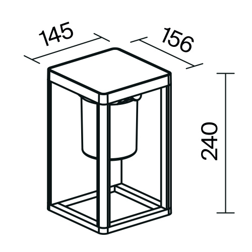 Настенный светильник (бра) Outdoor OSL457WL-L2GF3K Настенный светильник (бра) Outdoor OSL457WL-L2GF3K