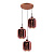 Подвесной светильник Lumina Deco Alacosmo LDP 6811-3 R.GD