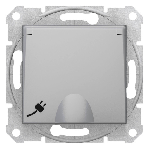 Розетка Schneider Electric Sedna с з/к со шторками и крышкой 16A 250V SDN3100560 Розетка Schneider Electric Sedna с з/к со шторками и крышкой 16A 250V SDN3100560