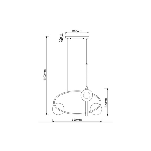 Подвесной светильник Vele Luce Astoria VL5004P03 Подвесной светильник Vele Luce Astoria VL5004P03