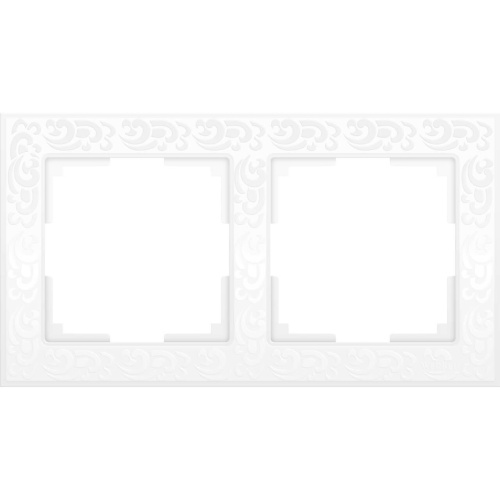 Рамка Werkel Flock на 2 поста белая WL05-Frame-02-white 4690389046711 Рамка Werkel Flock на 2 поста белая WL05-Frame-02-white 4690389046711