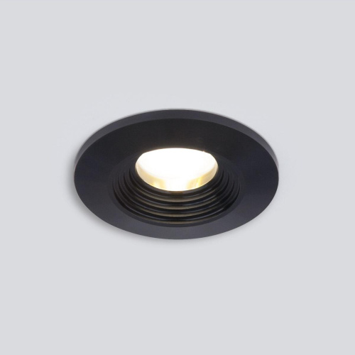 Встраиваемый светодиодный светильник Elektrostandard Gridi 9903 LED 3W 3000K COB BK черный a063923 Встраиваемый светодиодный светильник Elektrostandard Gridi 9903 LED 3W 3000K COB BK черный a063923