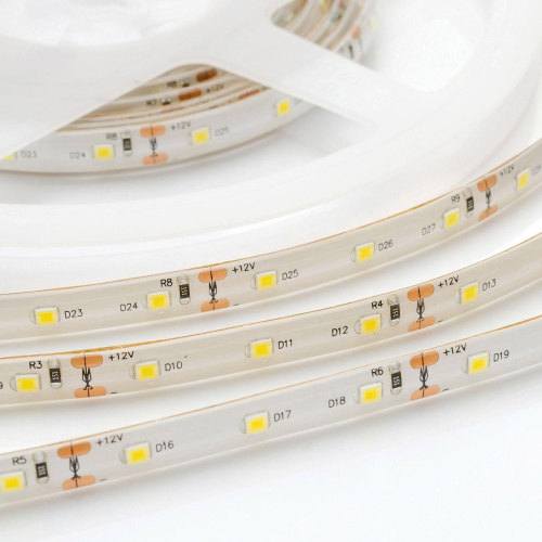 Светодиодная влагозащищенная лента Apeyron 4,8W/m 60LED/m 3528SMD теплый белый 2,5M 10-132 Светодиодная влагозащищенная лента Apeyron 4,8W/m 60LED/m 3528SMD теплый белый 2,5M 10-132