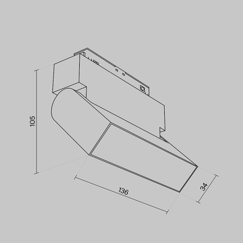 Трековый светильник Technical TR075-2-10W3K-B Трековый светильник Technical TR075-2-10W3K-B