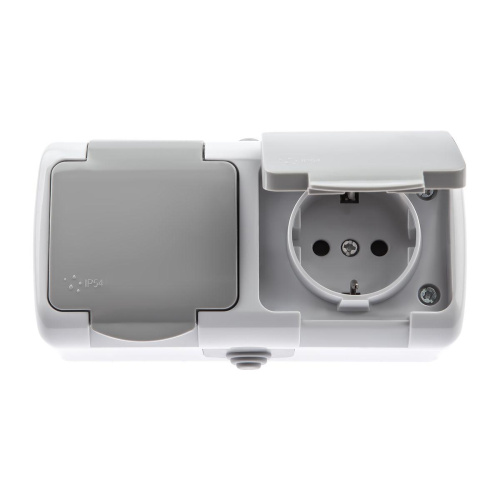 Розетка двойная ЭРА Intro Atlantic Schuko 2x2P+E 16A 250V с крышкой 5-204-03 Б0051061 Розетка двойная ЭРА Intro Atlantic Schuko 2x2P+E 16A 250V с крышкой 5-204-03 Б0051061