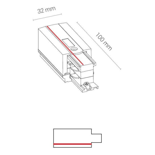 Ввод питания правый Nowodvorski Ctls Power 8712 Ввод питания правый Nowodvorski Ctls Power 8712