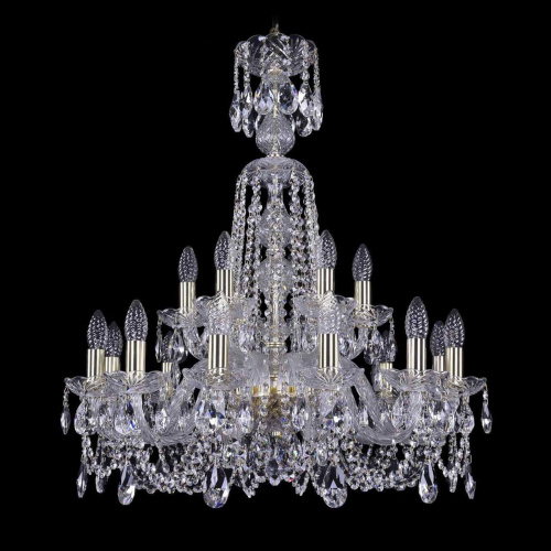 Подвесная люстра Bohemia Ivele 1402/12+6/240/XL-77 G Подвесная люстра Bohemia Ivele 1402/12+6/240/XL-77 G