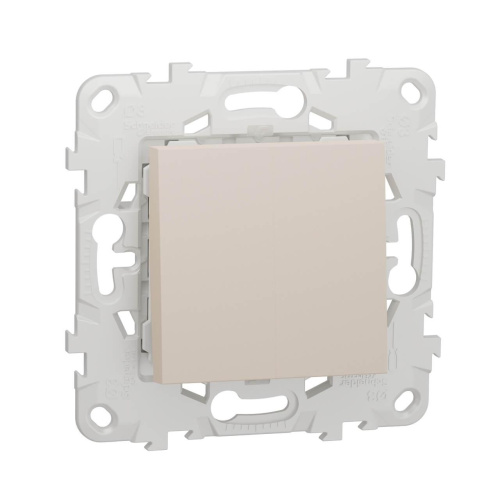 Переключатель двухклавишный Schneider Electric Unica New NU521344 Переключатель двухклавишный Schneider Electric Unica New NU521344