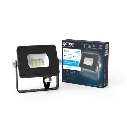 Прожектор светодиодный Gauss Qplus 10W 6500К 690511310 Прожектор светодиодный Gauss Qplus 10W 6500К 690511310