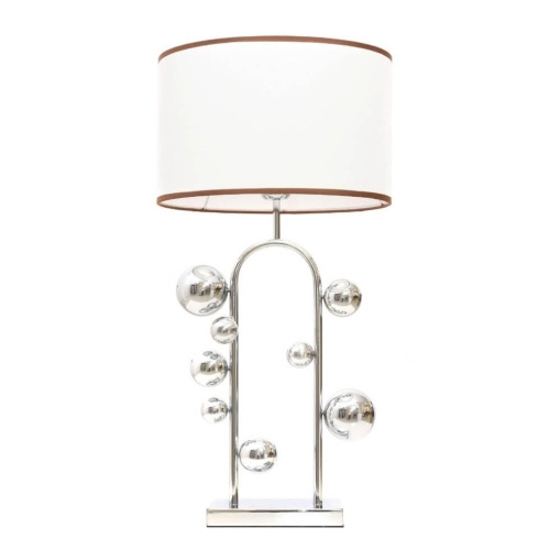 Настольная лампа Lumina Deco Fabi LDT 5528 CHR+WT Настольная лампа Lumina Deco Fabi LDT 5528 CHR+WT