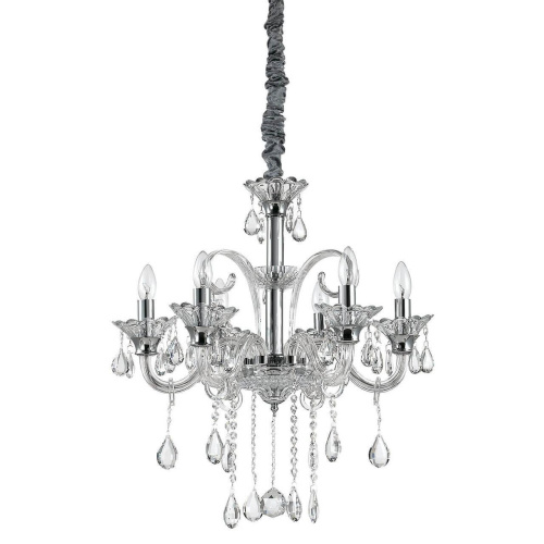 Подвесная люстра Ideal Lux Colossal SP6 Trasparente 114194 Подвесная люстра Ideal Lux Colossal SP6 Trasparente 114194