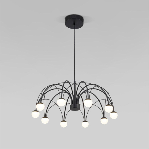 Подвесная светодиодная люстра Eurosvet Ragno 90034/10 LED черный Подвесная светодиодная люстра Eurosvet Ragno 90034/10 LED черный