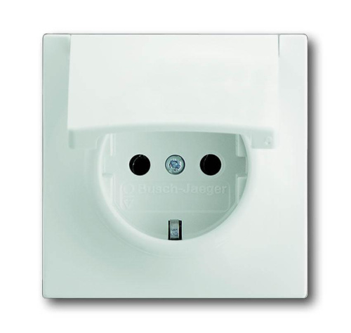 Розетка ABB Impuls Schuko с/з 16A 250V с крышкой безвинтовой зажим белый бархат 2CKA002018A1497 Розетка ABB Impuls Schuko с/з 16A 250V с крышкой безвинтовой зажим белый бархат 2CKA002018A1497