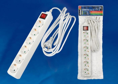 Удлинитель Uniel 6гн х 3м с/з Standard S-GCD6-3B 02939 Удлинитель Uniel 6гн х 3м с/з Standard S-GCD6-3B 02939