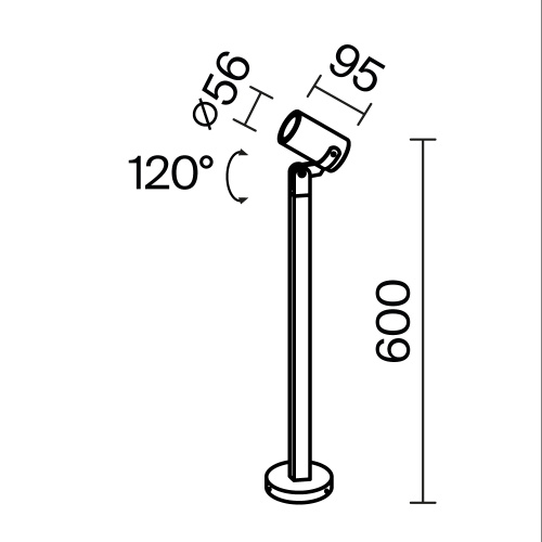 Ландшафтный светильник Outdoor O025FL-01B1 Ландшафтный светильник Outdoor O025FL-01B1