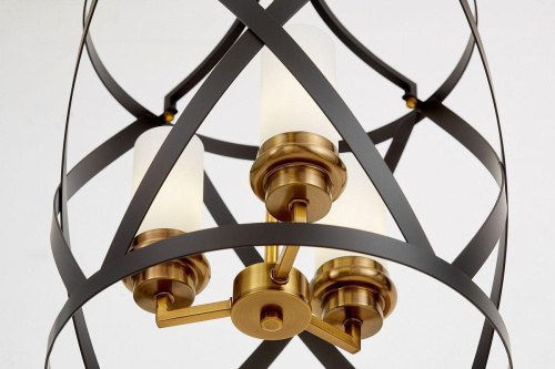 Подвесная люстра Lumina Deco Astila LDP 1242-3 BK+MD Подвесная люстра Lumina Deco Astila LDP 1242-3 BK+MD
