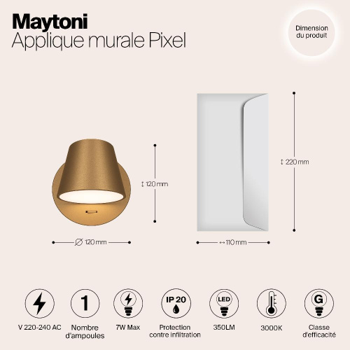 Настенный светильник (бра) Maytoni MOD421WL-L6BS3K Настенный светильник (бра) Maytoni MOD421WL-L6BS3K