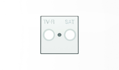 Накладка для TV-R-SAT розетки, серия SKY, цвет альпийский белый Накладка для TV-R-SAT розетки, серия SKY, цвет альпийский белый