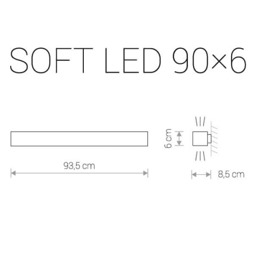 Настенный светодиодный светильник Nowodvorski Soft Led 9524 Настенный светодиодный светильник Nowodvorski Soft Led 9524