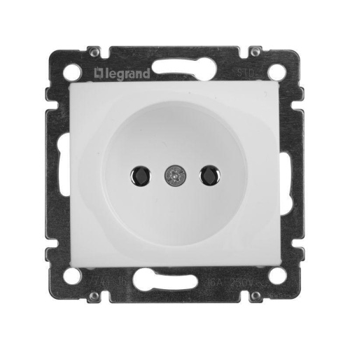Розетка 2К Legrand Valena 16A 250V б/з винтовой зажим белая 774416 Розетка 2К Legrand Valena 16A 250V б/з винтовой зажим белая 774416