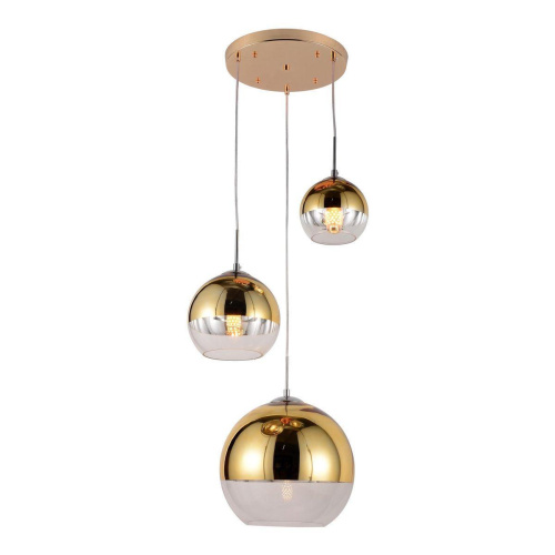 Подвесная люстра Lumina Deco Veroni LDP 1029-3 GD Подвесная люстра Lumina Deco Veroni LDP 1029-3 GD