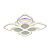 Потолочная светодиодная люстра Profit Light 5892/4+4B WHT