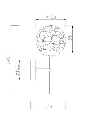 Бра Maytoni Ligero MOD061WL-01CH Бра Maytoni Ligero MOD061WL-01CH