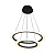 Подвесная светодиодная люстра Zumaline Flat circle L-CD-660-BL