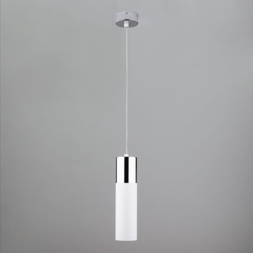 Подвесной светильник Eurosvet 50135/1 LED хром/белый Подвесной светильник Eurosvet 50135/1 LED хром/белый