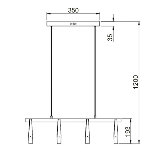 Подвесной светильник Vele Luce Negro VL7102P08 Подвесной светильник Vele Luce Negro VL7102P08