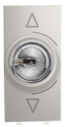 Переключатель с ключом на 3 положения ABB Zenit альпийский серебро 2CLA215310N1301