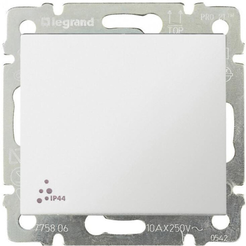 Переключатель одноклавишный Legrand Valena 10A 250V IP44 белый 774206 Переключатель одноклавишный Legrand Valena 10A 250V IP44 белый 774206