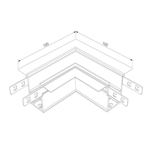Коннектор L-образный Elektrostandard Slim Magnetic для магнитного шинопровода 85092/00 a057207 Коннектор L-образный Elektrostandard Slim Magnetic для магнитного шинопровода 85092/00 a057207