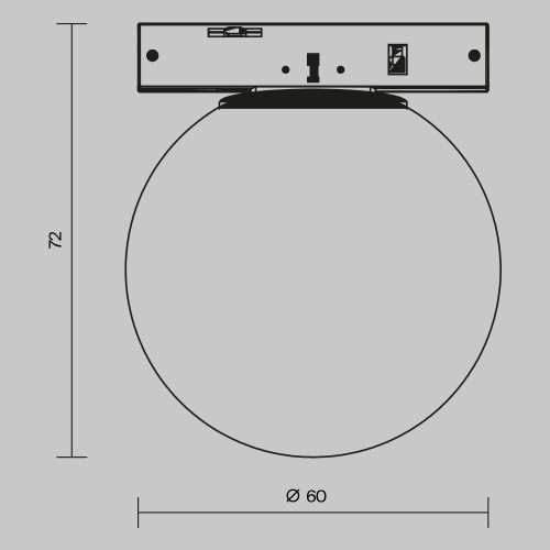 Трековый светильник Technical TR185-1-3W3K-B Трековый светильник Technical TR185-1-3W3K-B