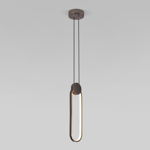 Подвесной светодиодный светильник Eurosvet Style 50218/1 LED черный жемчуг Подвесной светодиодный светильник Eurosvet Style 50218/1 LED черный жемчуг