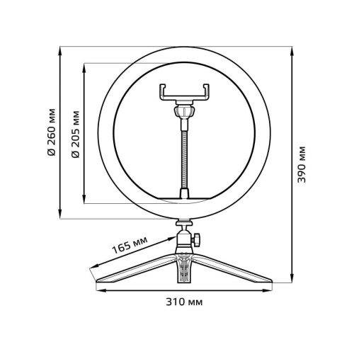 Настольная лампа Gauss Ring Light RL002 Настольная лампа Gauss Ring Light RL002
