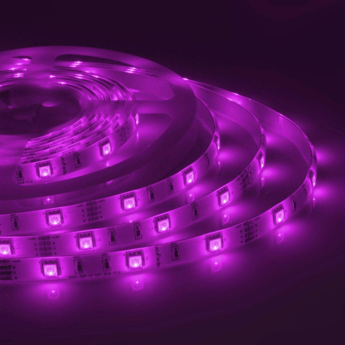 Светодиодная влагозащищенная лента OGM 7,2W/m 30LED/m 5050SMD разноцветная 5M LSE-041 Светодиодная влагозащищенная лента OGM 7,2W/m 30LED/m 5050SMD разноцветная 5M LSE-041