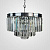 Люстра Rh 1920S Odeon Clear Glass Fringe 3-Tier Chandelier Chrome By Imperiumloft