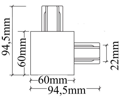 Коннектор L-образный Crystal Lux CLT 0.2211 03 BL Коннектор L-образный Crystal Lux CLT 0.2211 03 BL