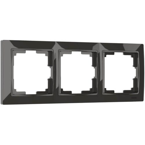 Рамка Werkel Snabb Basic на 3 поста серо-коричневый WL03-Frame-03 4690389099052 Рамка Werkel Snabb Basic на 3 поста серо-коричневый WL03-Frame-03 4690389099052