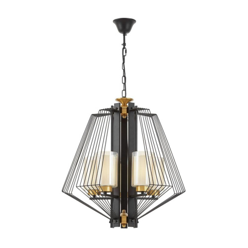 Подвесная люстра Lumina Deco Canti LDP 1244-5 BK+MD Подвесная люстра Lumina Deco Canti LDP 1244-5 BK+MD