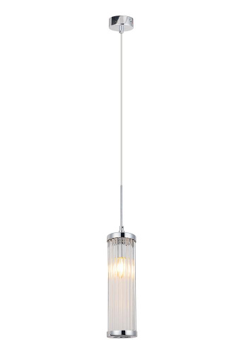 Подвесной светильник Crystal Lux Tadeo SP1 D100 Chrome/Transparente Подвесной светильник Crystal Lux Tadeo SP1 D100 Chrome/Transparente