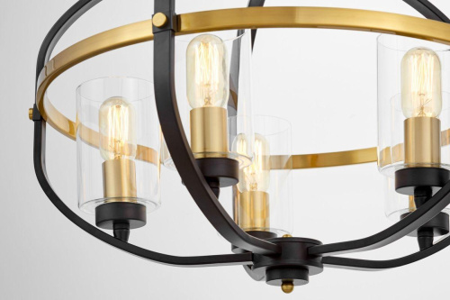 Подвесная люстра Lumina Deco Monterey LDP 1141-5 BK+MD Подвесная люстра Lumina Deco Monterey LDP 1141-5 BK+MD