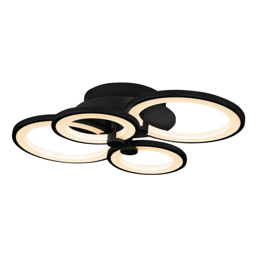 Потолочная светодиодная люстра iLedex Ring A001/4 BK Потолочная светодиодная люстра iLedex Ring A001/4 BK