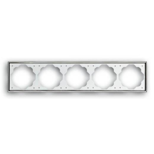 Рамка 5-постовая ABB Impuls хром 2CKA001754A4137 Рамка 5-постовая ABB Impuls хром 2CKA001754A4137