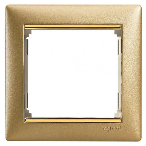 Рамка 1-постовая Legrand Valena матовое золото 770301 Рамка 1-постовая Legrand Valena матовое золото 770301